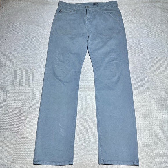 AG Adriano Goldschmied The Graduate Tailored Leg Pants Mens 32x32 Blue Stretch - Picture 1 of 16